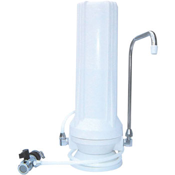 Single stage counter top water filter 